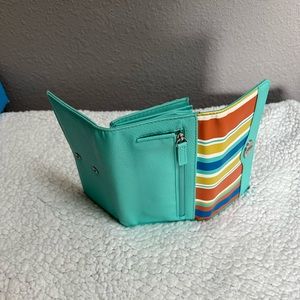 Sonoma Wallet- Lots of slots🤩 NWOT turquoise/beachy colors (reg.$35)